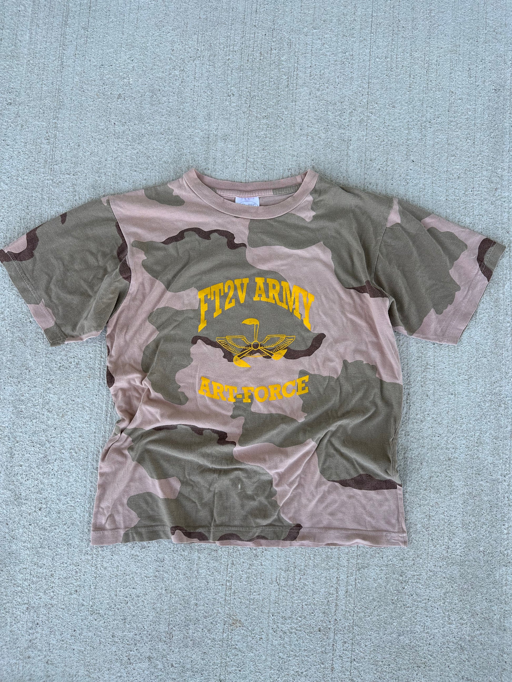 T-shirt camo "FT2V ARMY" (M)