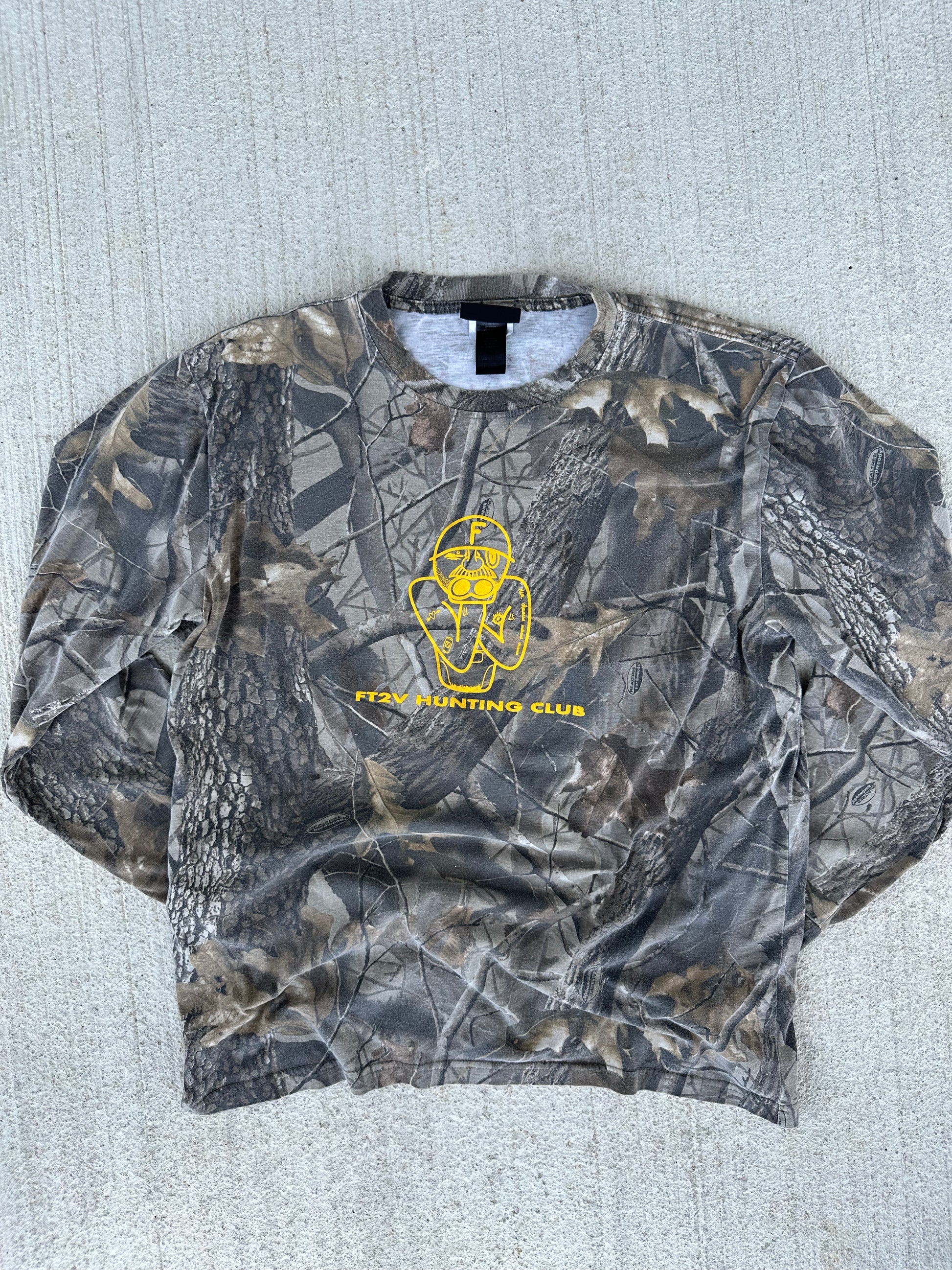 T-shirt longsleeve chasseur "FT2V HUNTING CLUB" (L)