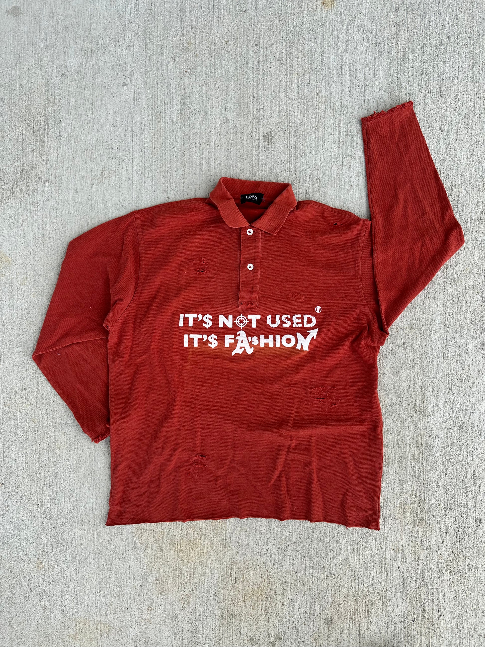 Polo "IT'S NOT USED IT'S FASHION" (M-L)