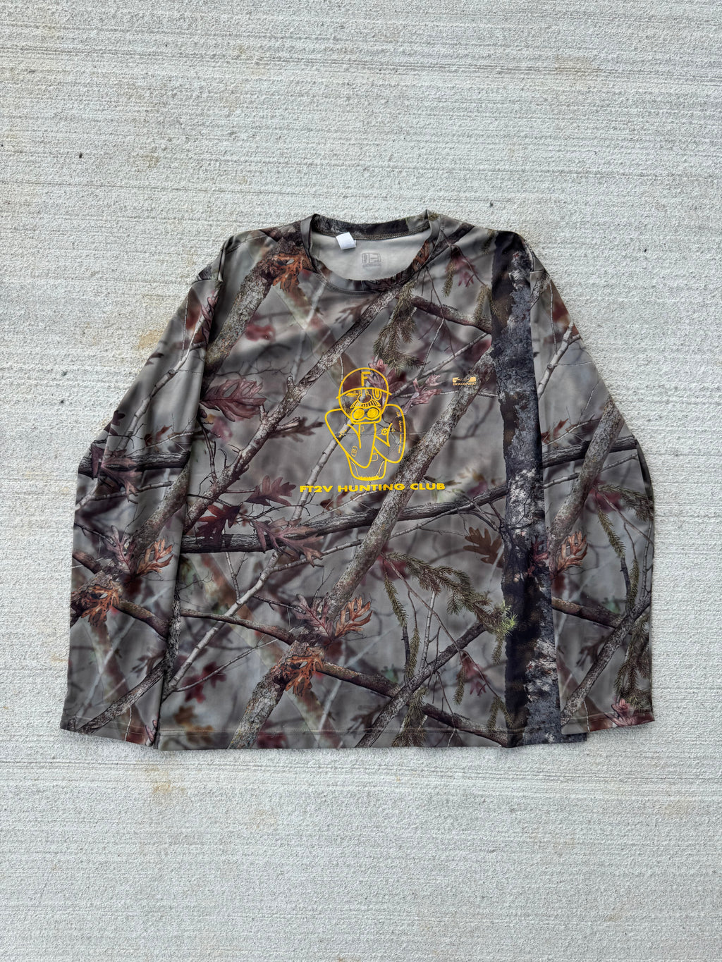 T-shirt longsleeve chasseur "FT2V HUNTING CLUB" (L)