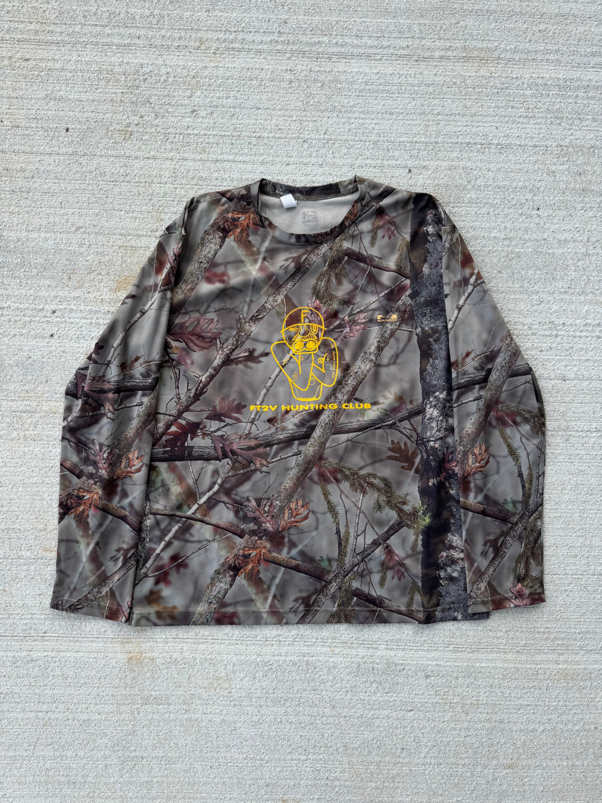 T-shirt longsleeve chasseur "FT2V HUNTING CLUB" (L)