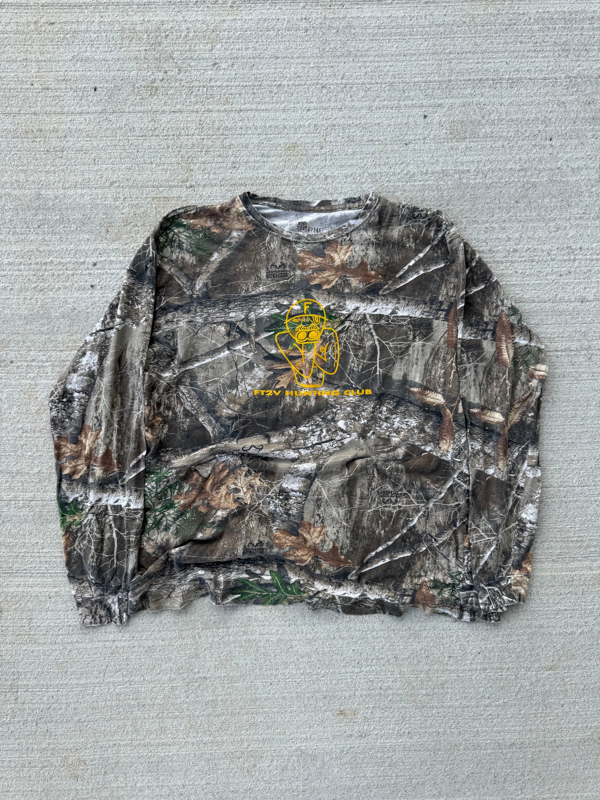 T-shirt longsleeve chasseur "FT2V HUNTING CLUB" (XL)