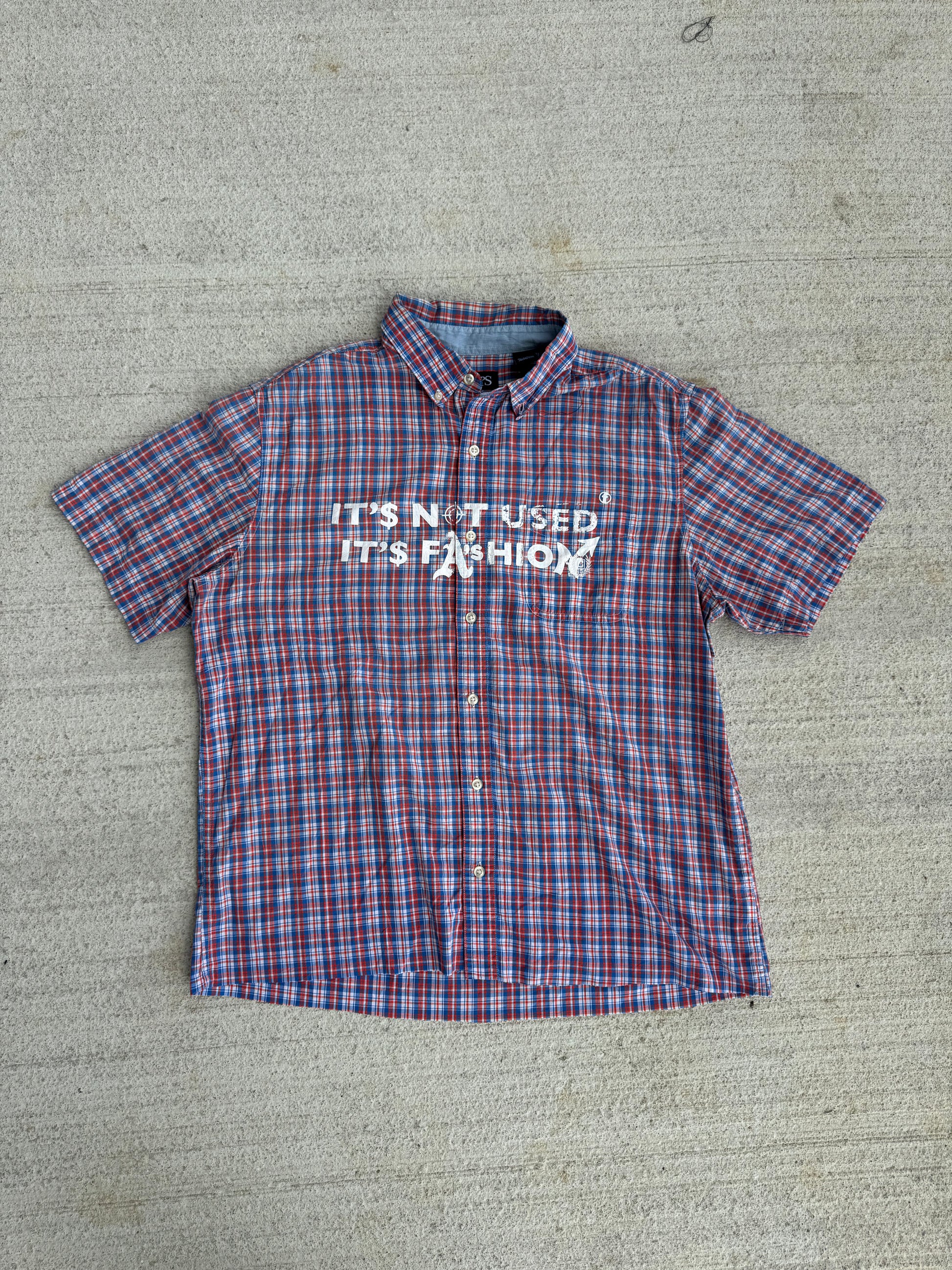 Chemise "IT'S NOT USED IT'S FASHION" (M)