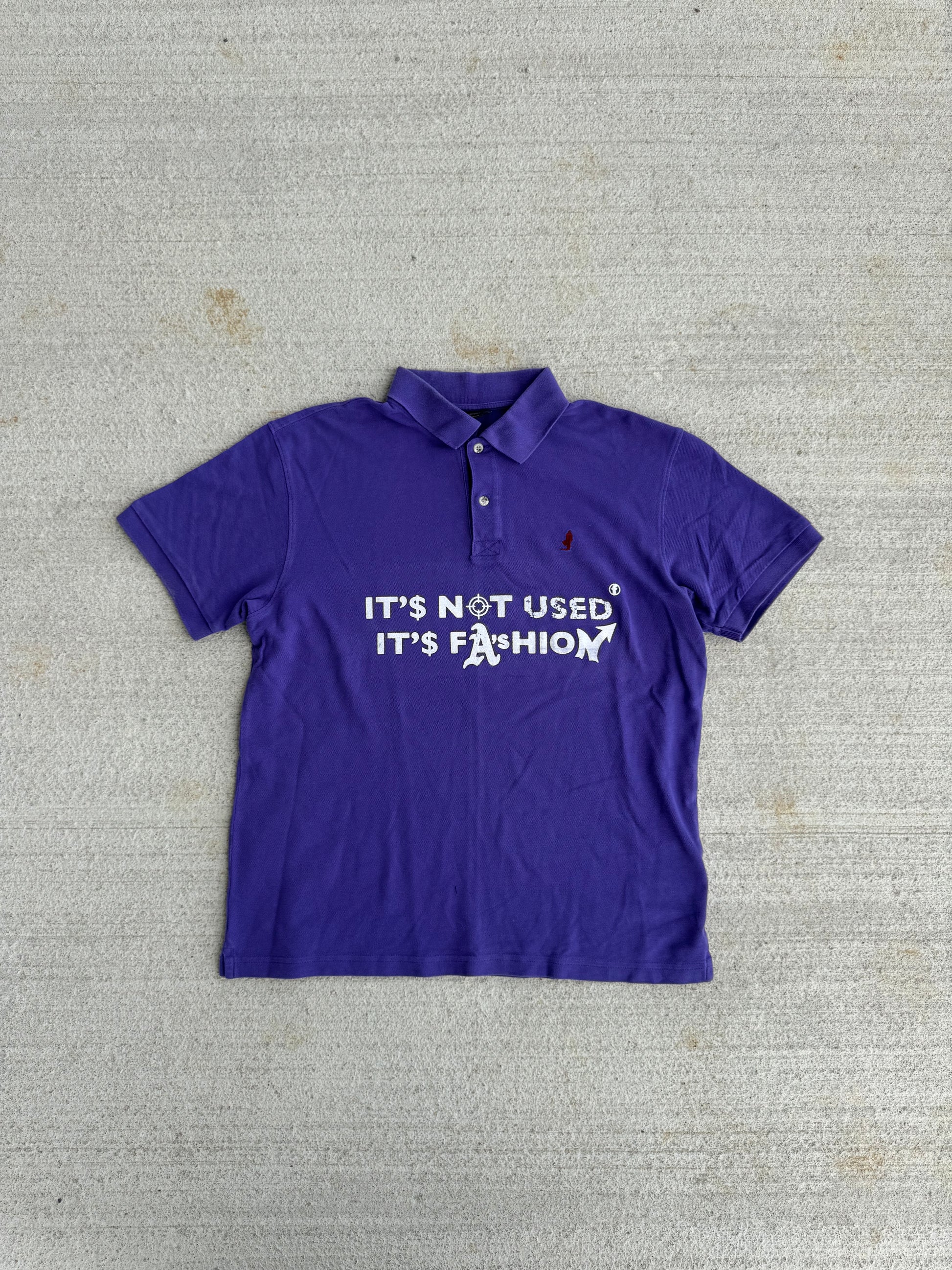 Polo "IT'S NOT USED IT'S FASHION" (L)