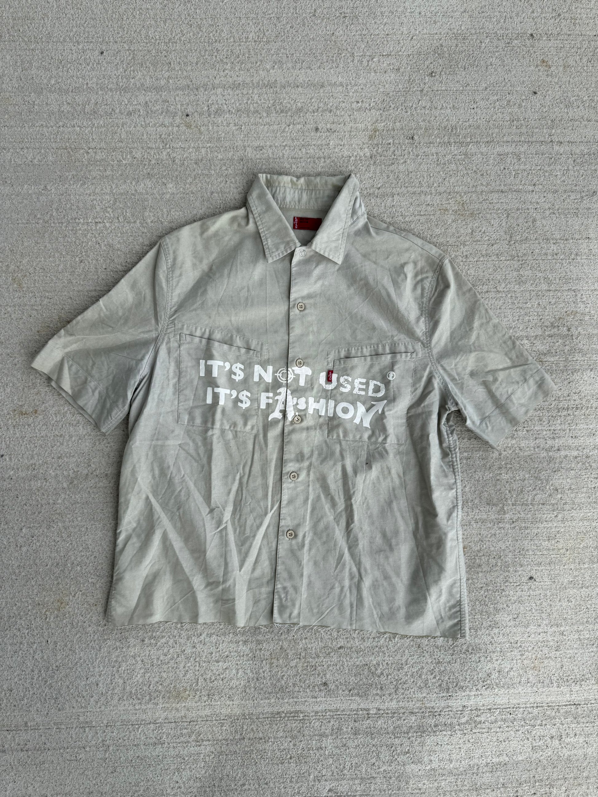 Chemise "IT'S NOT USED IT'S FASHION" (M)