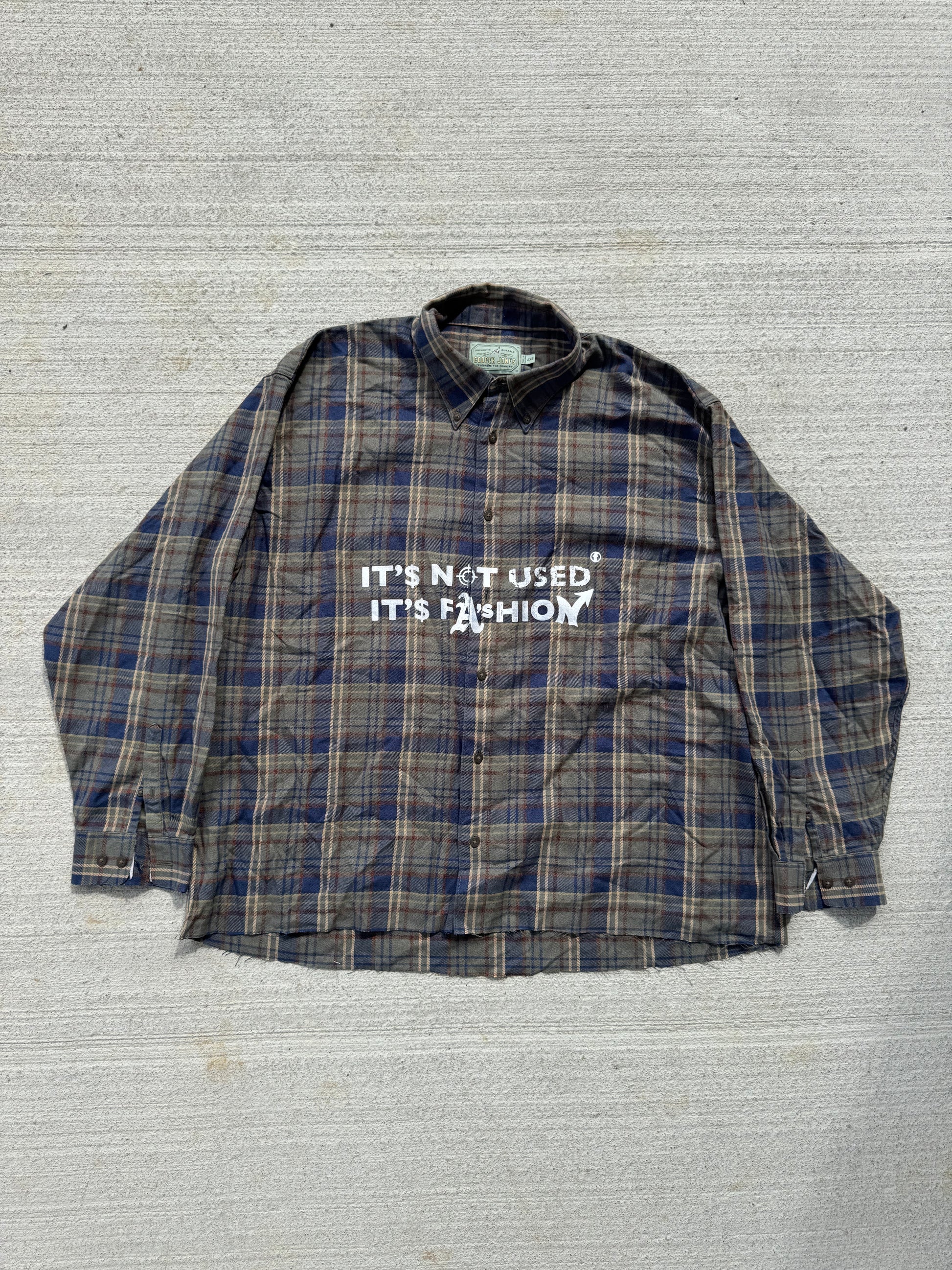 Flanelle "IT'S NOT USED IT'S FASHION" (2XL)