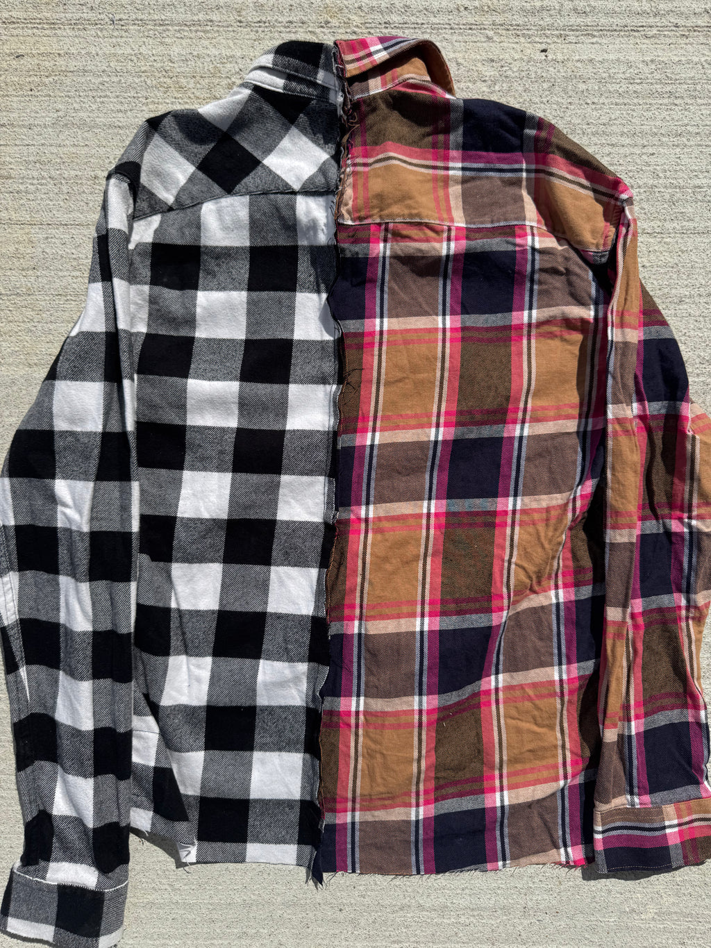 Flanelle Bicolore "IT'S NOT USED IT'S FASHION" (S)